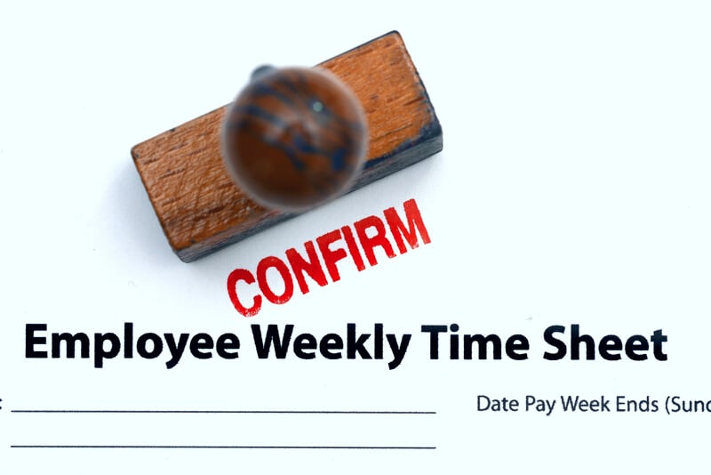 Employee time sheet